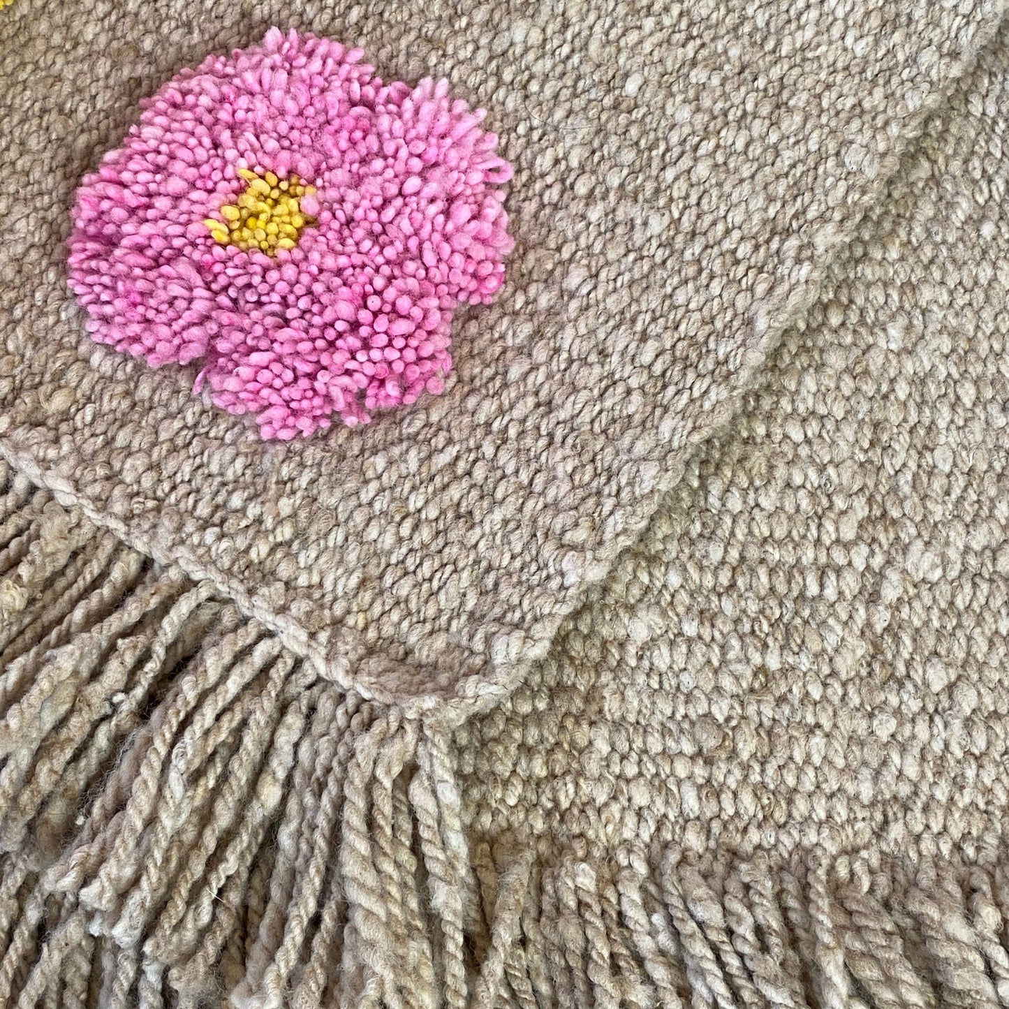 Norte Flores Throw - Cream multi