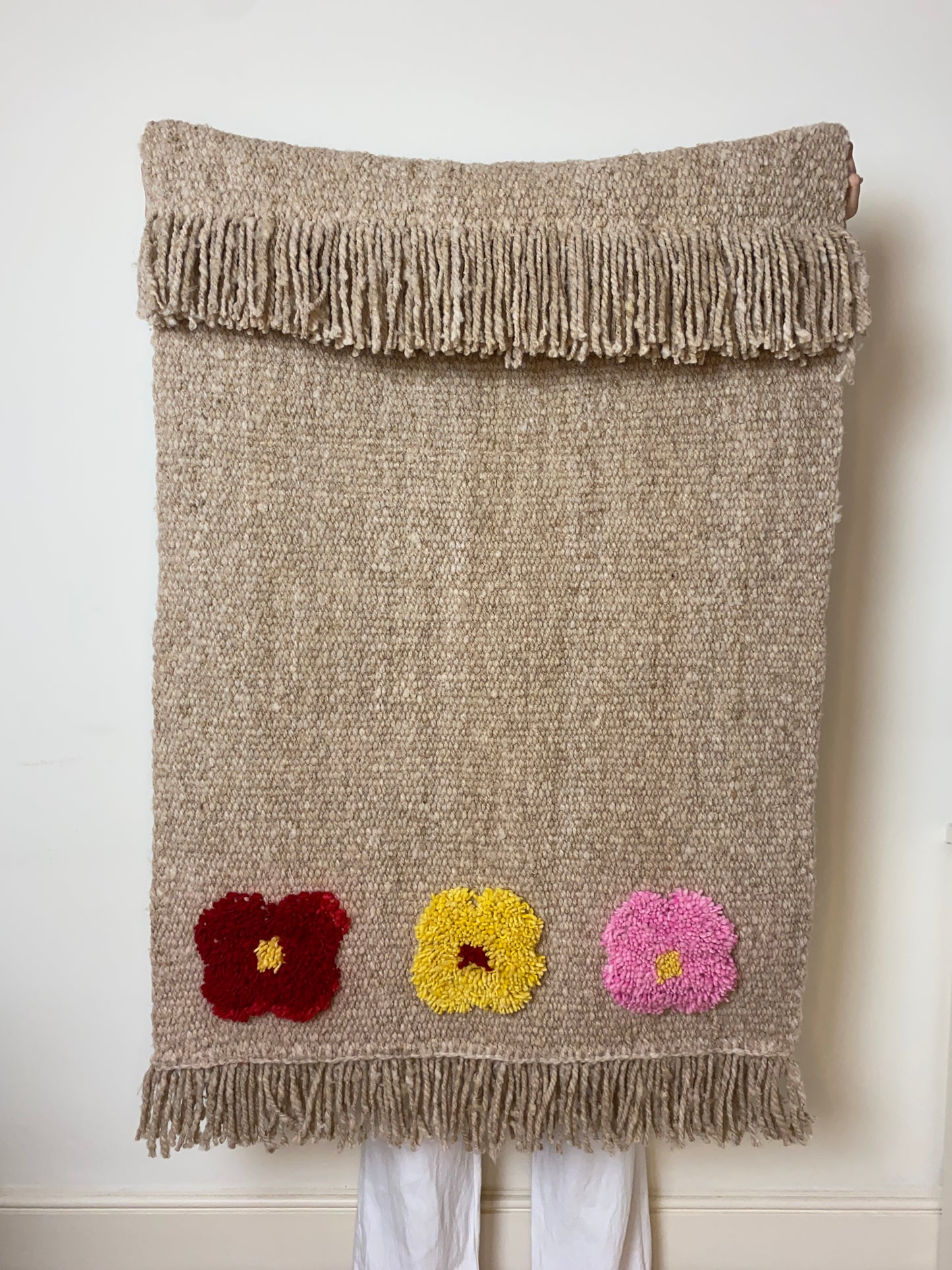 Norte Flores Throw - Cream multi